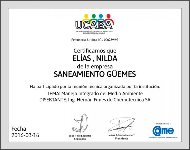 Certificado MIP